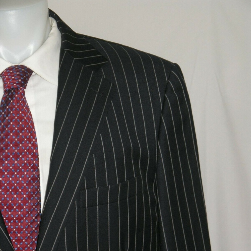 Mr. Ned Scabal Custom Made Two Button Suit 44xl - image 1